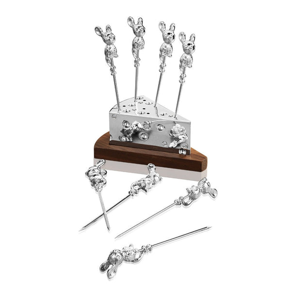 Mice Cheese Picks On Stand