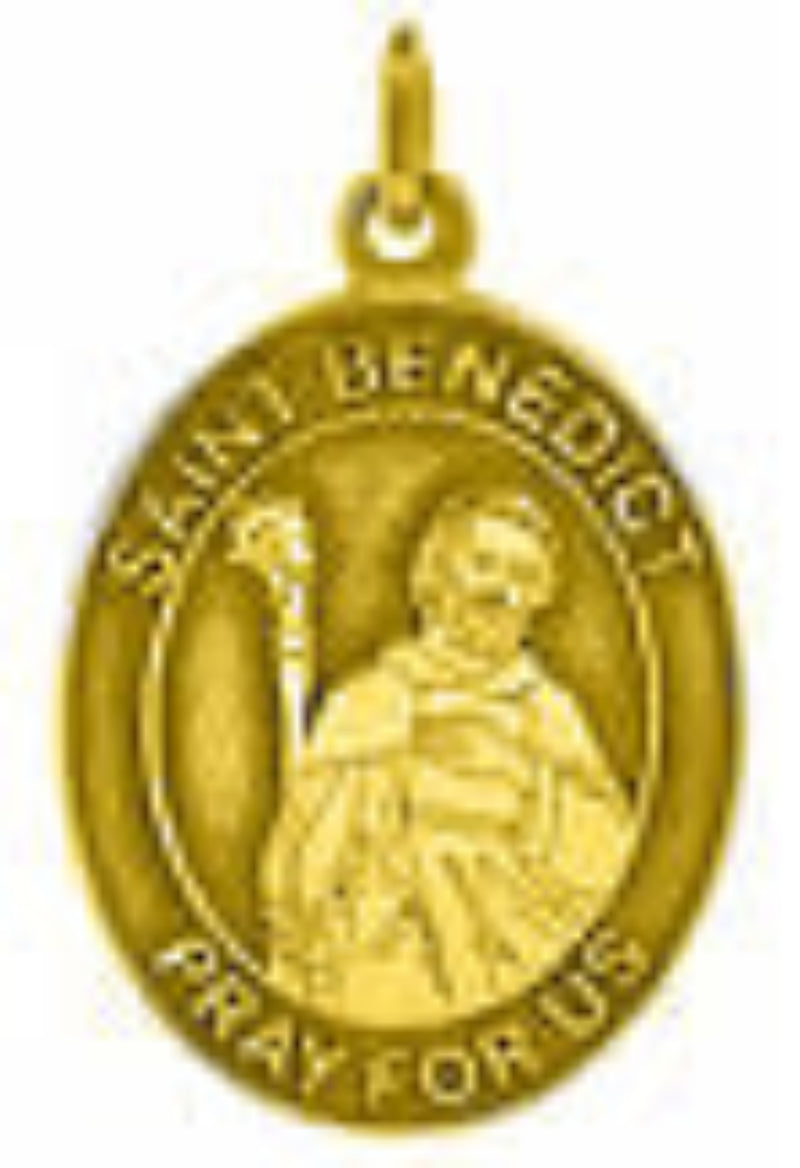 Oval St Benedict's Medal