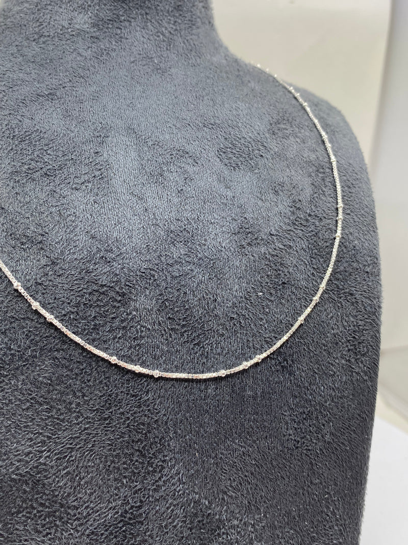 18" Box Link Chain - Sterling Silver
