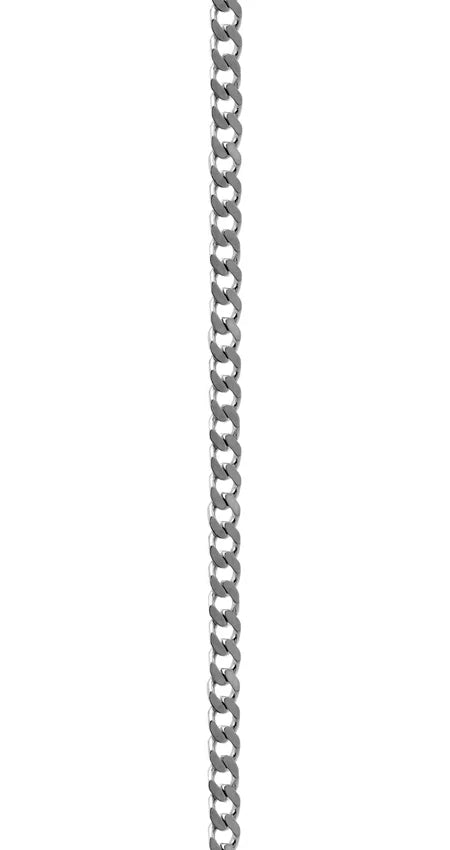 1.4mm Diamond Cut Curb Chain - Sterling Silver