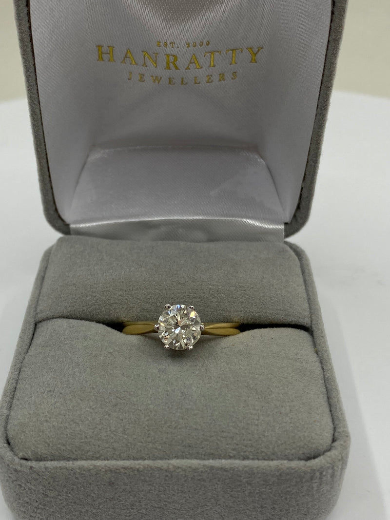 Solitare Diamond Ring - 18ct Gold
