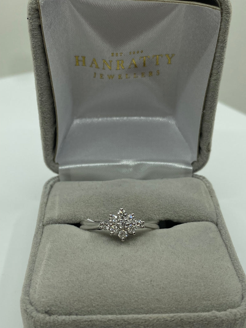 Diamond Cluster Ring - 18ct Gold