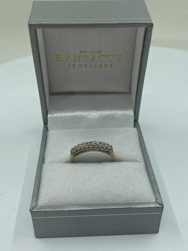 Cubic Zirconia Ring - 9ct Yellow Gold