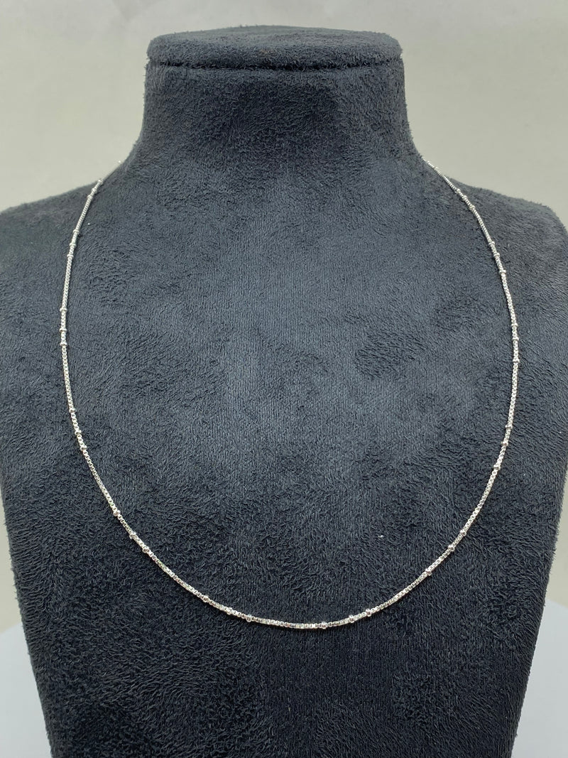 18" Box Link Chain - Sterling Silver