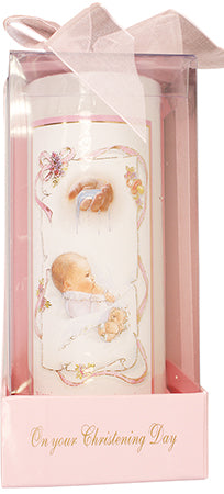 Girls Christening Candle