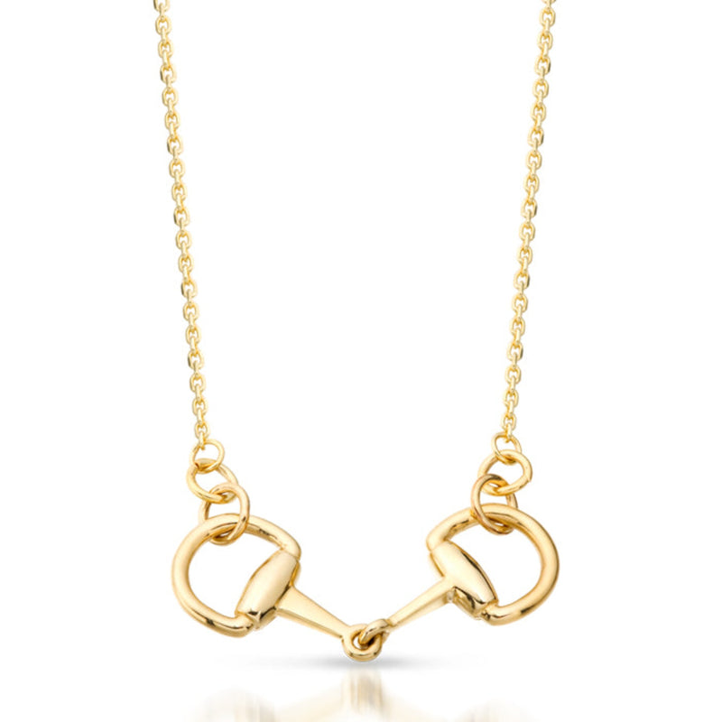 Equestrian Horse Bit Pendant - 9ct Gold. uk. jockey. rider. horseyjewelry. horsejewellery. belfast. newry,