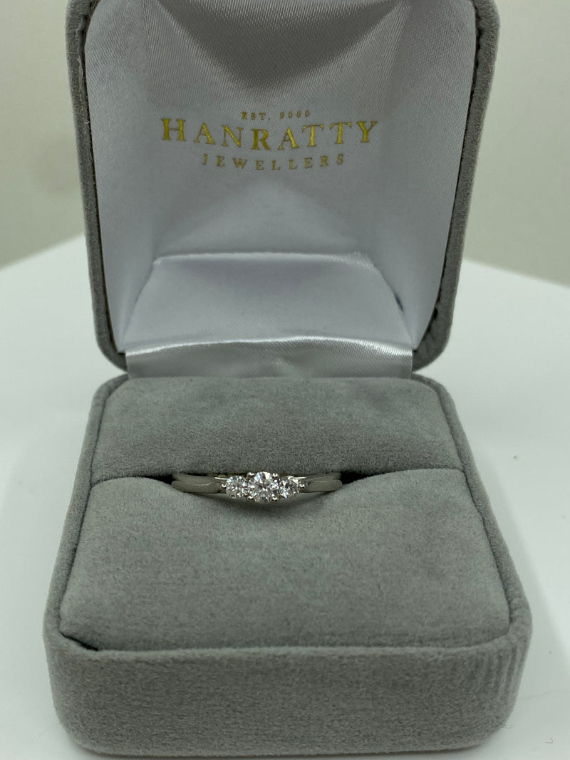 Diamond Trilogy Ring - Platinum