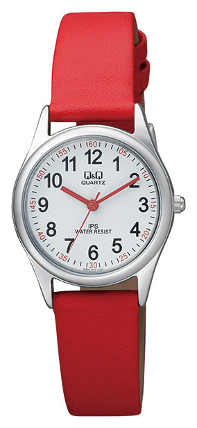 Q&Q Red Ladies Watch