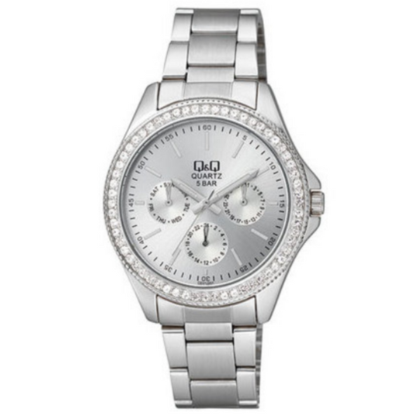 Ladies Silver Q&Q Watch