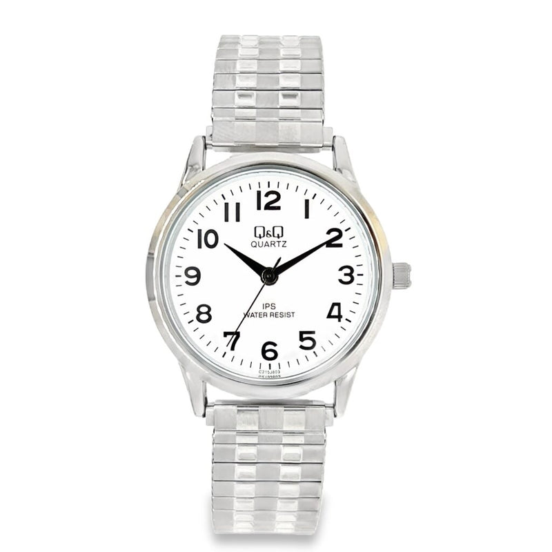 Ladies Silver Strap Q&Q Watch