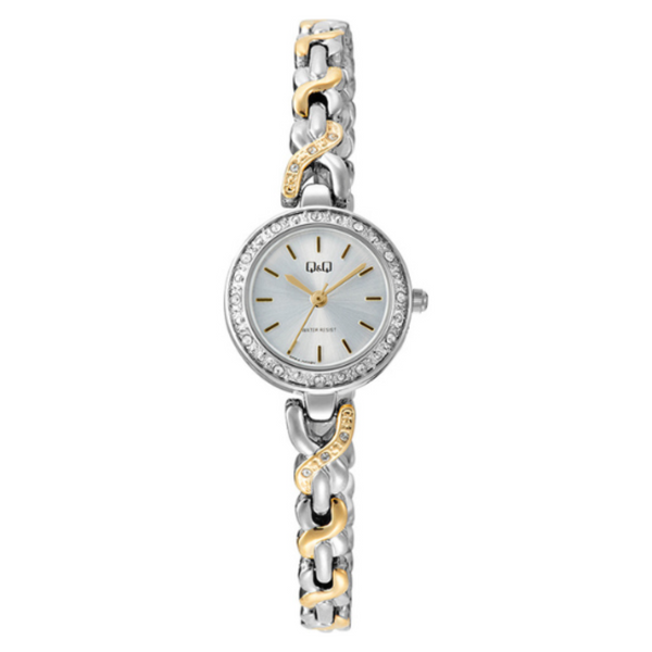 Ladies Two-Tone Q&Q Bracelet Watch