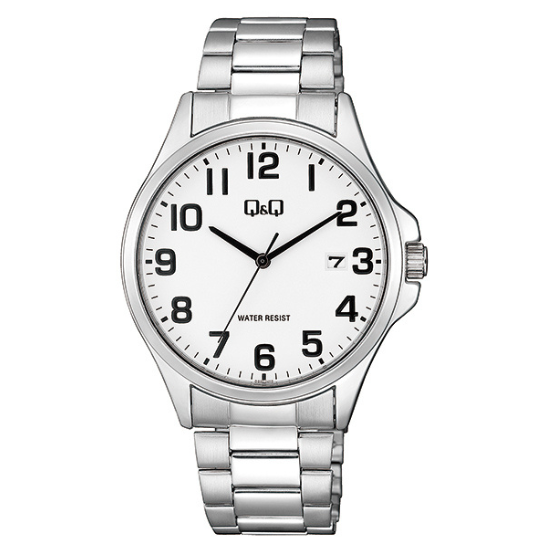 Gents Q&Q Silver Bracelet Watch