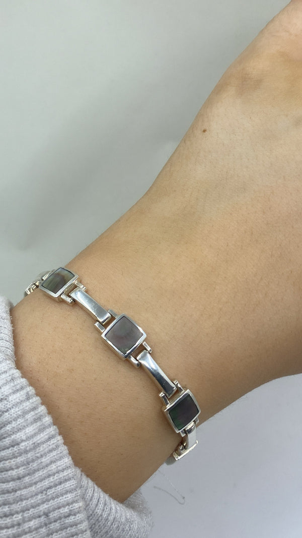 Multi Gem Bracelet - Sterling Silver
