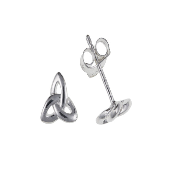 Silver Celtic Design Stud Earring