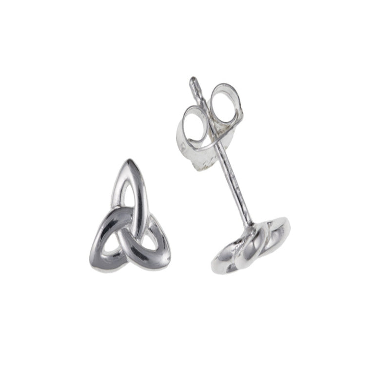 Silver Celtic Design Stud Earring