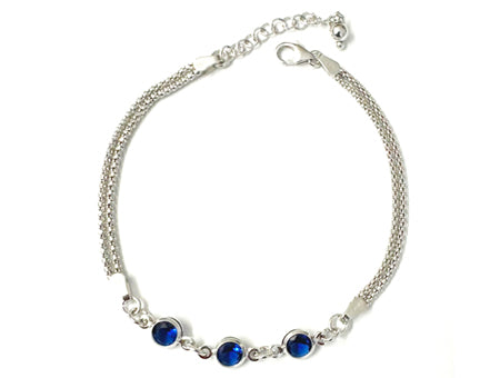 CZ Rope Bracelet - Sterling Silver