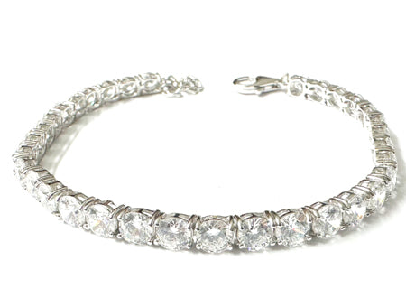 Tennis CZ Bracelet - Sterling Silver