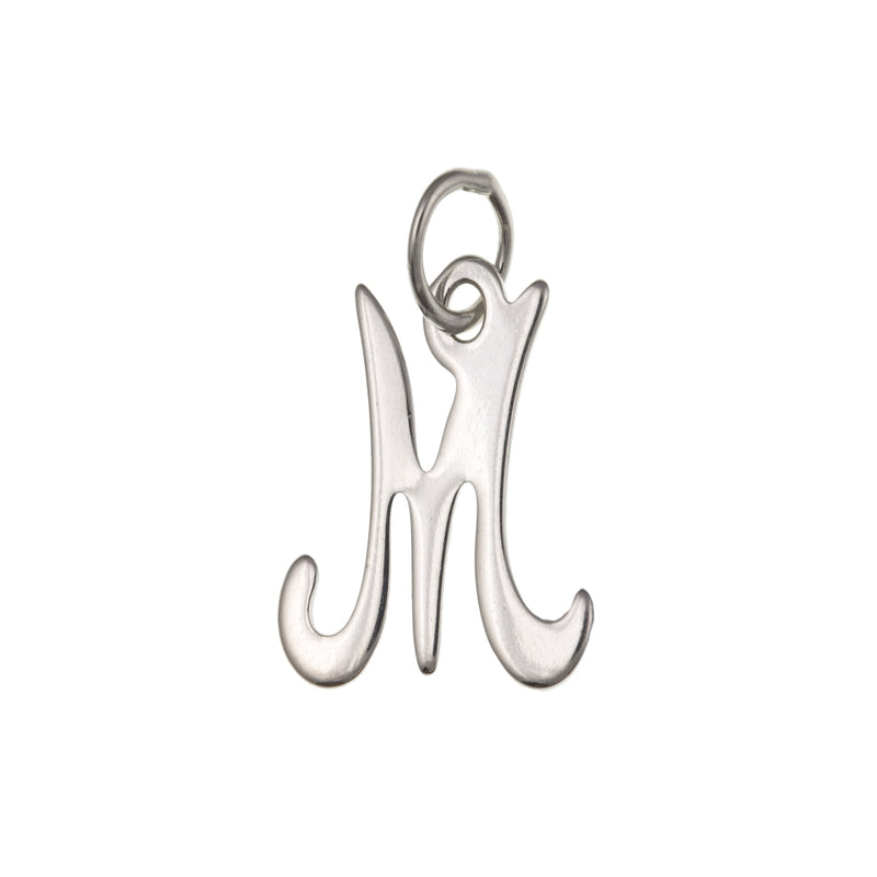  Script Initial Pendant - Sterling Silver M