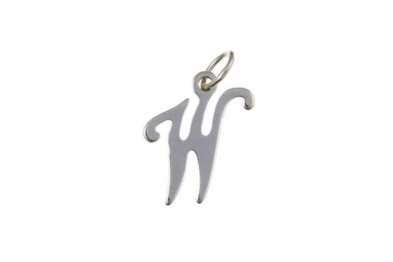 Script Initial Pendant - Sterling Silver W