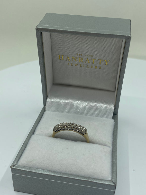 Cubic Zirconia Ring - 9ct Yellow Gold