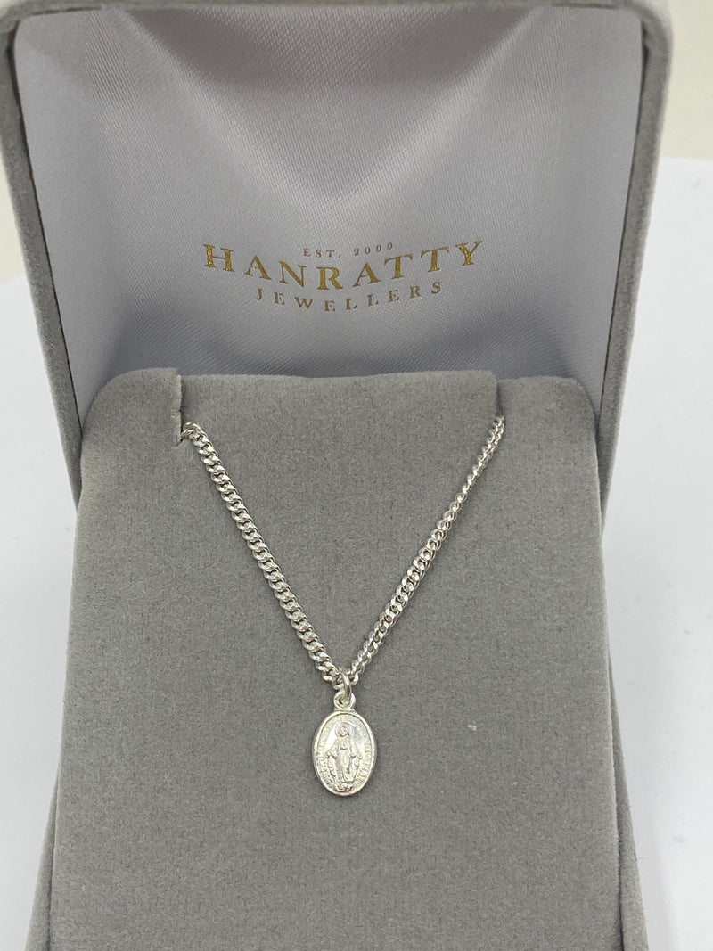 10mm Miniature Miraculous Medal - Sterling Silver