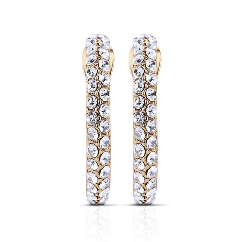 Hoop Earrings with Golden Honey Stones - Newbridge Silverware