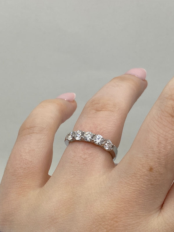 5 Stone Diamond Eternity Ring - 18ct Gold