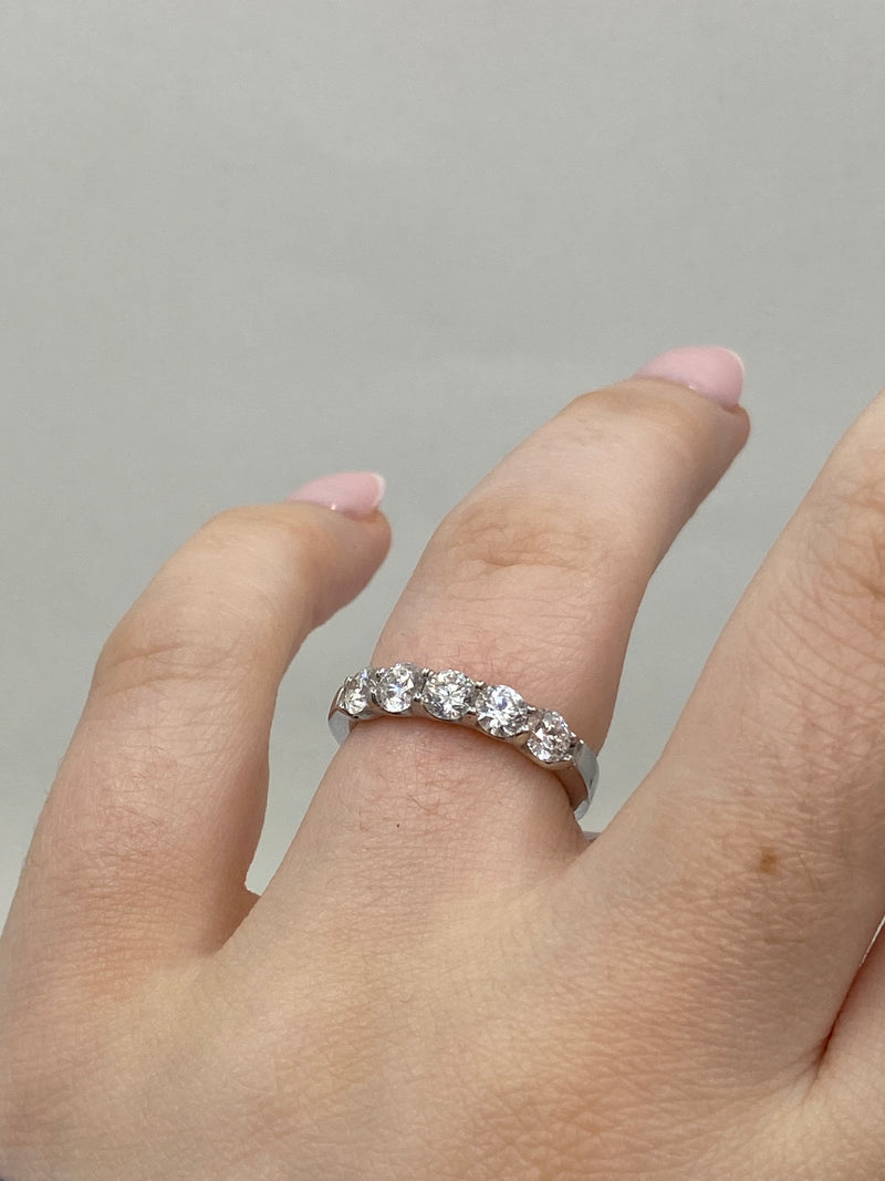 5 Stone Diamond Eternity Ring - 18ct Gold
