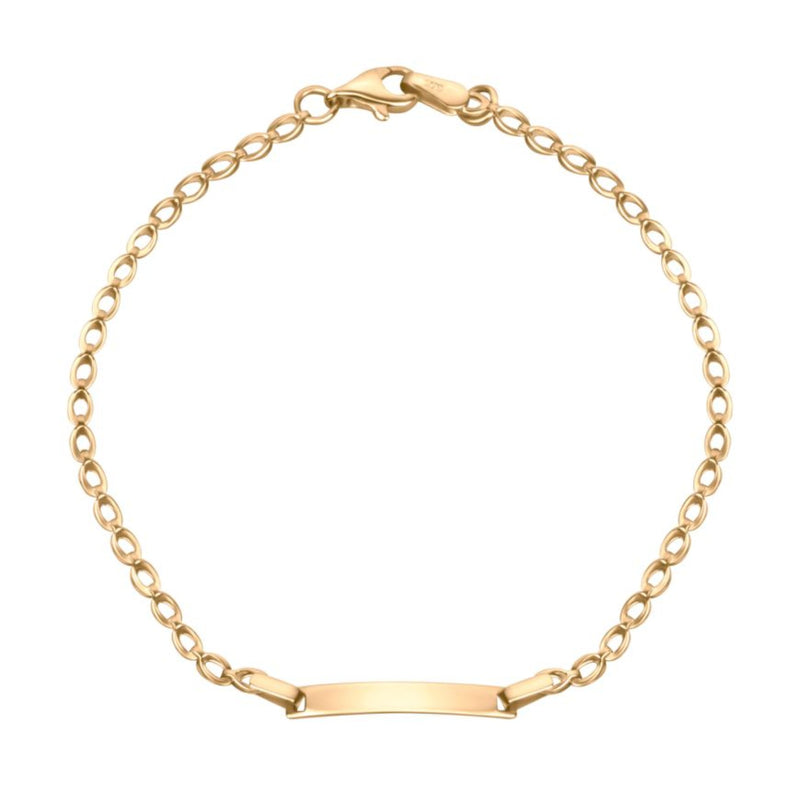 9ct Yellow Gold ID Bracelet