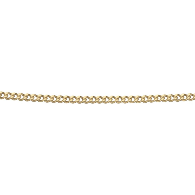 9ct Yellow Gold Curb Chain, stacking, UK, goldnecklaces