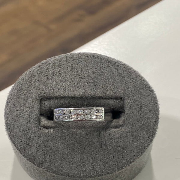 Cubic Zirconia Ring - White Gold