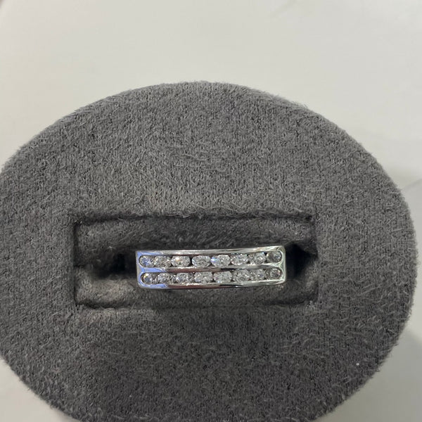 Cubic Zirconia Ring - White Gold