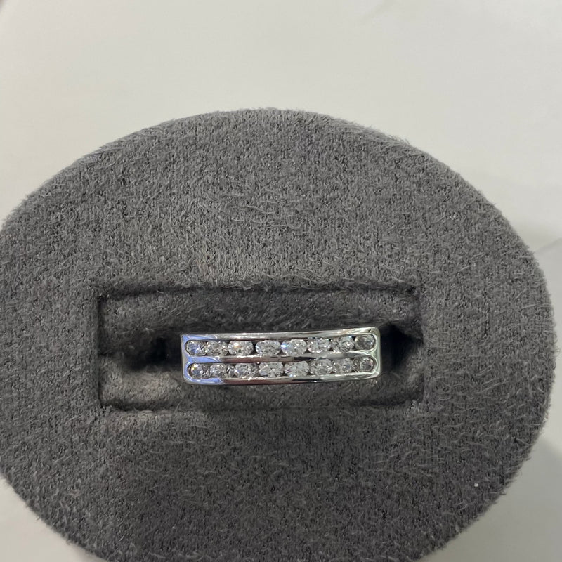 Cubic Zirconia Ring - White Gold