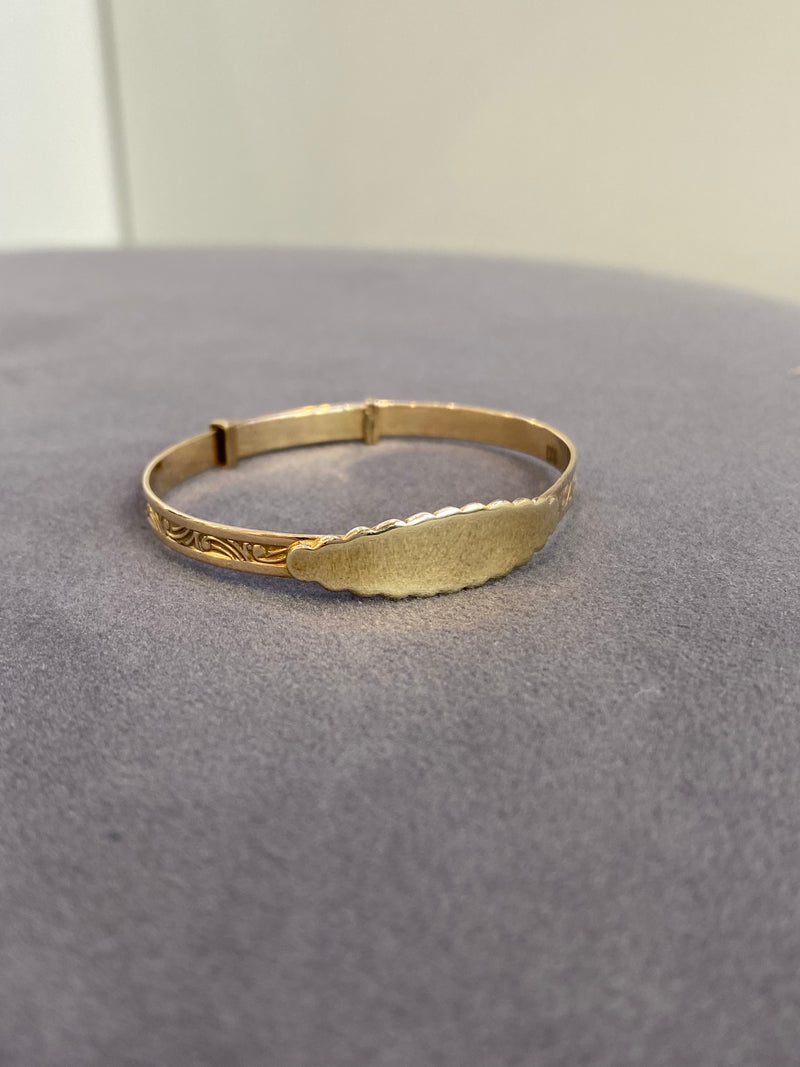 ID Bangle - Rolled Gold
