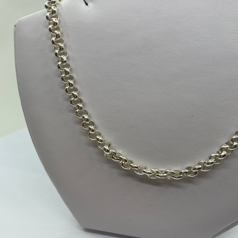 16"Round Belcher Chain - Sterling Silver