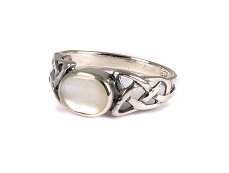 Celtic CZ Ring - Sterling Silver