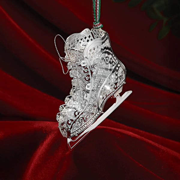 Ice Skate Christmas Tree Decoration - Newbridge Silverware