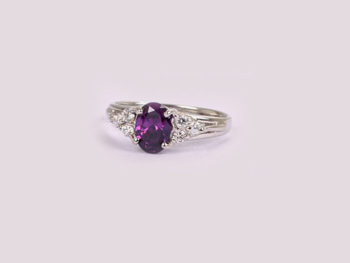 CZ Cluster Ring - Sterling Silver