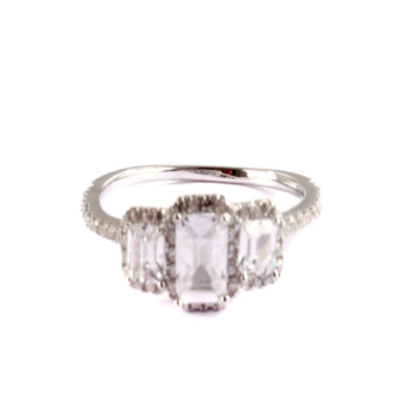 Cubic Zirconia Ring - Sterling Silver
