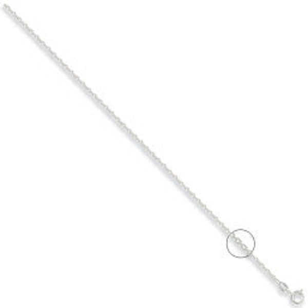 2.2mm Diamond Cut Belcher Chain - Sterling Silver