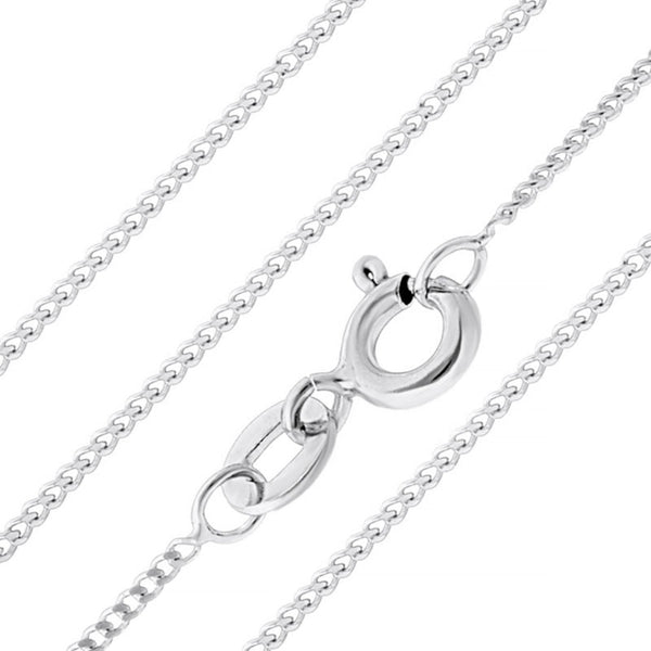 Curb Chain - Sterling Silver (Ideal for children)