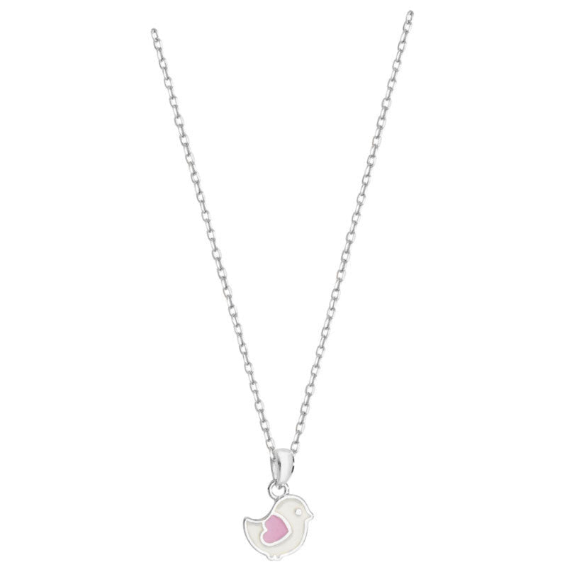 Kids Bird Necklace - Sterling Silver