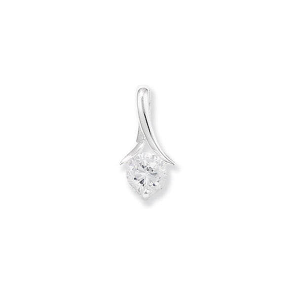 Cubic Zirconia Pendant - Sterling Silver