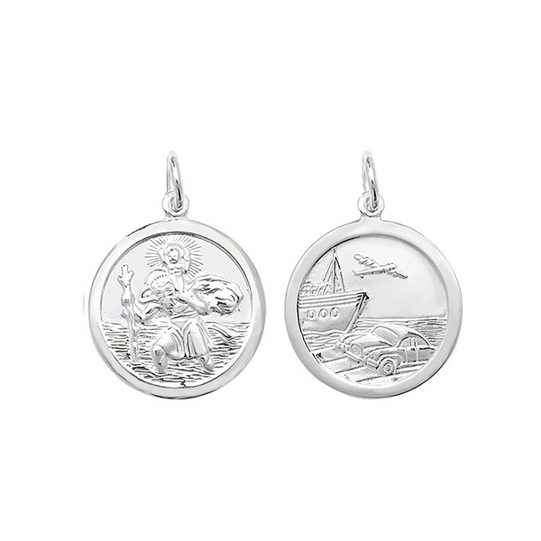 St. Christopher Pendant - Sterling Silver