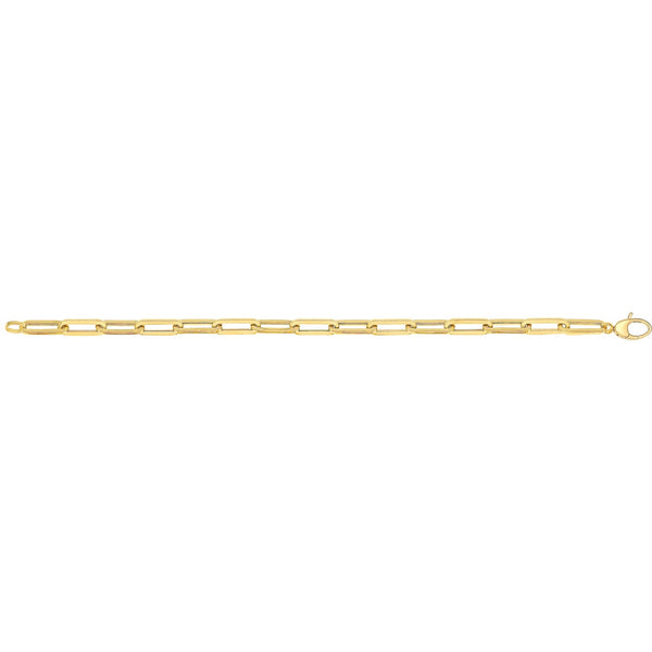 Ladies 7.5"" Paperclip Bracelet - 9CT Yellow Gold