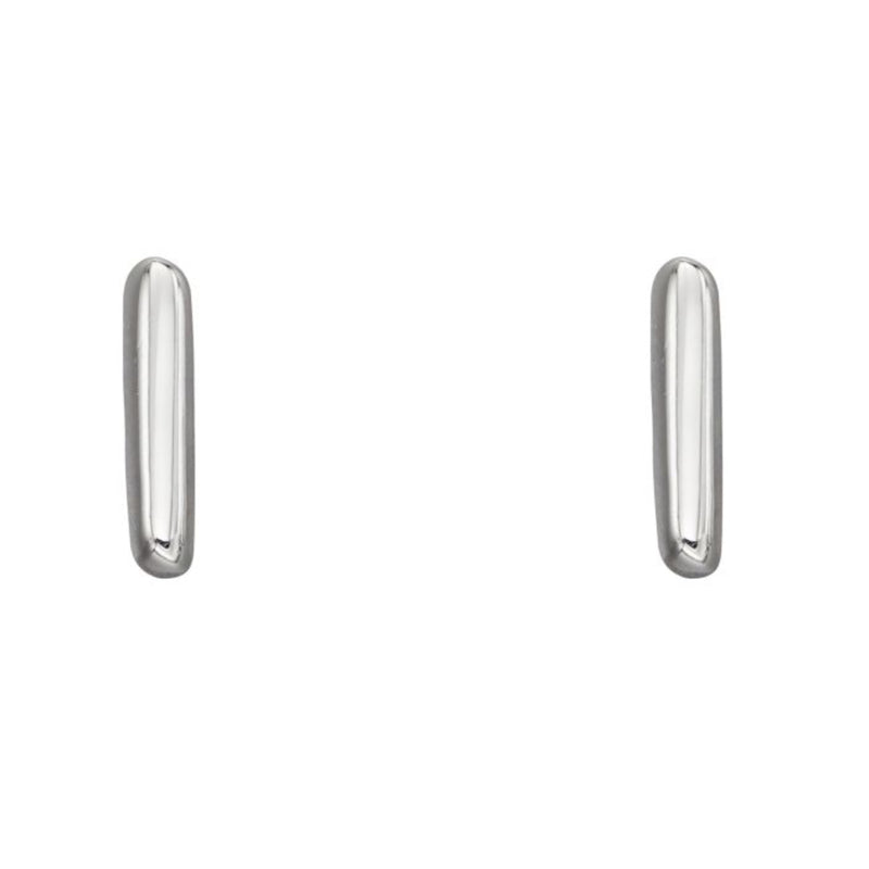 Initial Earrings - Sterling Silver