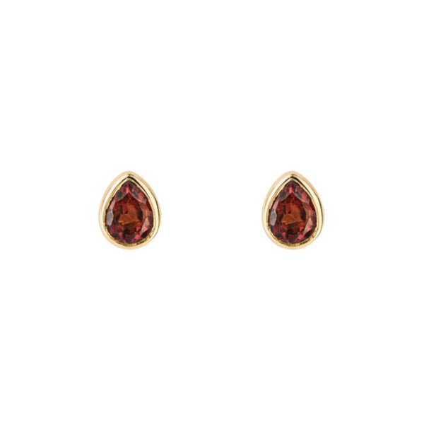 Semi-Precious Birthstone Earrings - Silver Gold Plated
