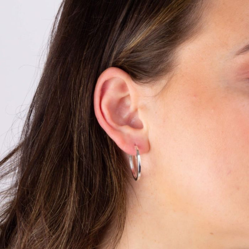 Square Cut Hoop Earrings