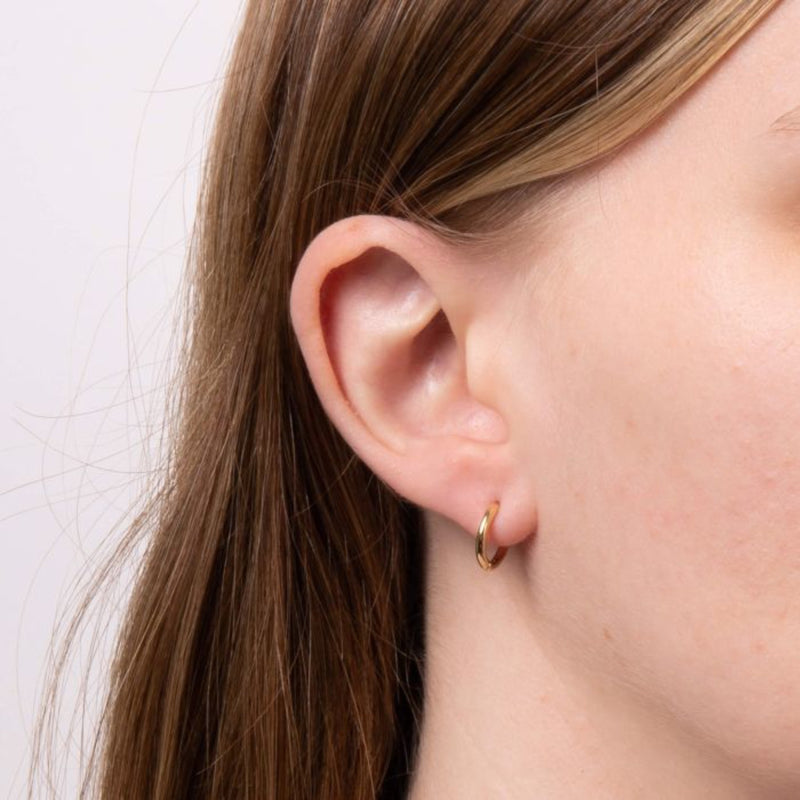 10mm & 12mm Plain Hoop Earrings