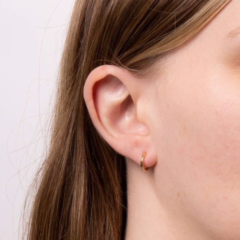10mm & 12mm Plain Hoop Earrings